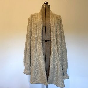 Beautiful vintage grandpa cardigan size large great condition chunky sweater